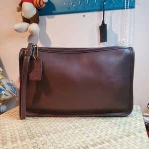 Authentic  Vintage Coach Wristlet/make-up pouch
